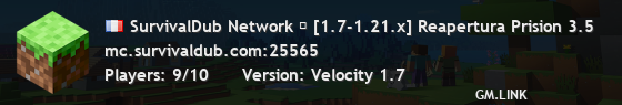 SurvivalDub Network ☢ [1.7-1.21.x] Sigue nuestro Instagram @Survivaldub