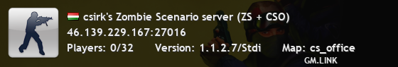 csirk's Zombie Scenario server (ZS + CSO)