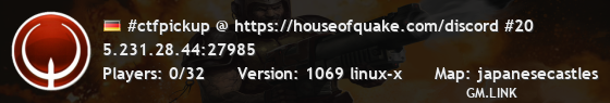 #ctfpickup @ https://houseofquake.com/discord #20