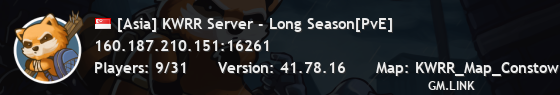 [Asia] KWRR Server - Long Season[PvE]