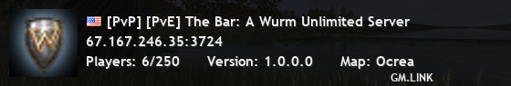 [PvP] [PvE] The Bar: A Wurm Unlimited Server