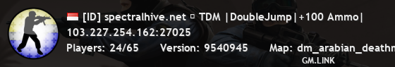 [ID] spectralhive.net ▶ TDM |DoubleJump|+100 Ammo|