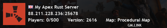 My Apex Rust Server
