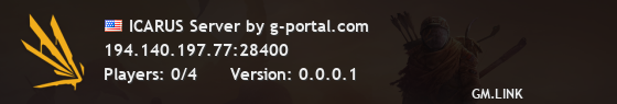 ICARUS Server by g-portal.com