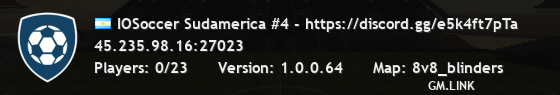 IOSoccer Sudamerica #4 - https://discord.gg/e5k4ft7pTa