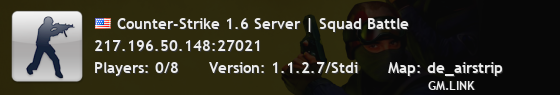 Counter-Strike 1.6 Server | Squad Battle