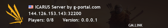 ICARUS Server by g-portal.com