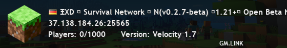 ΞΧD ⋘ Survival Network ⋙ Ν(v0.2.7-beta) ◤1.21+◢ Open Beta NOW! https://minecraft.nexd.to