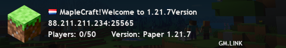 MapleCraft!Welcome to 1.21.7Version
