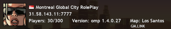 Montreal Global City RolePlay