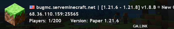 bugmc.serveminecraft.net | [1.21.6 - 1.21.8] v1.8.B ✦ MUSHY FUNGI SET ✦ STAFF NEEDED