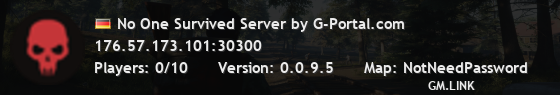 No One Survived Server by G-Portal.com