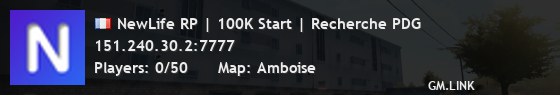 NewLife RP | 100K Start | Recherche PDG