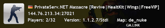 PrivateServ.NET Massacre [Revive|HealtKit|Wings|FreeVIP]