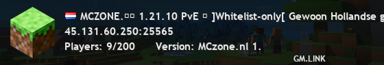 MCZONE.ɴʟ 1.21.10 PvE ✦ ]Whitelist-only[ Gewoon Hollandse gezelligheid! Join nu!