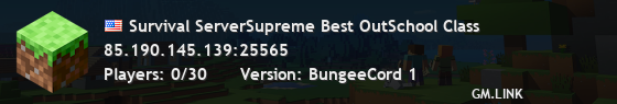 Survival ServerSupreme Best OutSchool Class