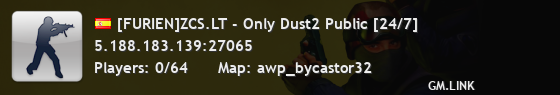 [FURIEN]ZCS.LT - Only Dust2 Public [24/7]