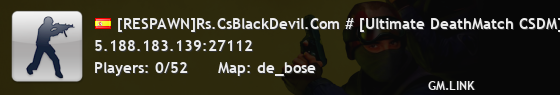 [RESPAWN]Rs.CsBlackDevil.Com # [Ultimate DeathMatch CSDM] ~ 1000 FPS