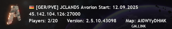 [GER/PVE] JCLANDS Avorion Start: 12.09.2025