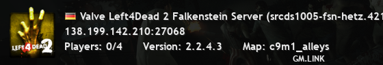 Valve Left4Dead 2 Falkenstein Server (srcds1005-fsn-hetz.421.54