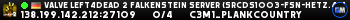 Valve Left4Dead 2 Falkenstein Server (srcds1003-fsn-hetz.421.95