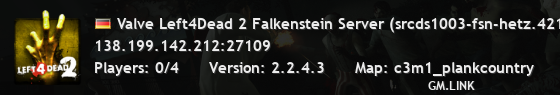 Valve Left4Dead 2 Falkenstein Server (srcds1003-fsn-hetz.421.95
