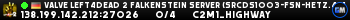 Valve Left4Dead 2 Falkenstein Server (srcds1003-fsn-hetz.421.12