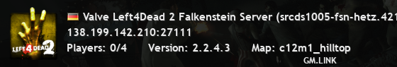 Valve Left4Dead 2 Falkenstein Server (srcds1005-fsn-hetz.421.97