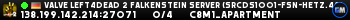 Valve Left4Dead 2 Falkenstein Server (srcds1001-fsn-hetz.421.57