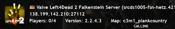 Valve Left4Dead 2 Falkenstein Server (srcds1005-fsn-hetz.421.98