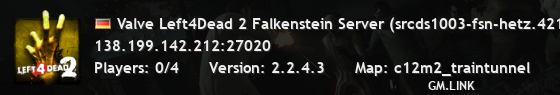 Valve Left4Dead 2 Falkenstein Server (srcds1003-fsn-hetz.421.6)