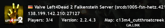 Valve Left4Dead 2 Falkenstein Server (srcds1005-fsn-hetz.421.11