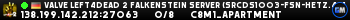 Valve Left4Dead 2 Falkenstein Server (srcds1003-fsn-hetz.421.49