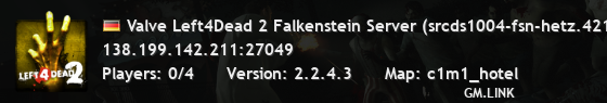 Valve Left4Dead 2 Falkenstein Server (srcds1004-fsn-hetz.421.35