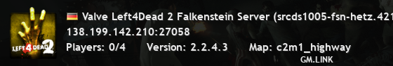 Valve Left4Dead 2 Falkenstein Server (srcds1005-fsn-hetz.421.44