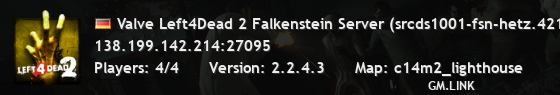Valve Left4Dead 2 Falkenstein Server (srcds1001-fsn-hetz.421.81