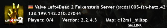 Valve Left4Dead 2 Falkenstein Server (srcds1005-fsn-hetz.421.30