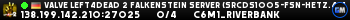 Valve Left4Dead 2 Falkenstein Server (srcds1005-fsn-hetz.421.11