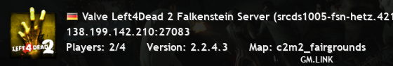 Valve Left4Dead 2 Falkenstein Server (srcds1005-fsn-hetz.421.69