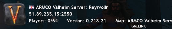 ARMCO Valheim Server: Reyrvollr