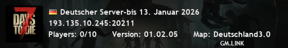 Deutscher Server-bis 13. Januar 2026