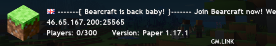------{ Welcome to BEARCRAFT 3.0 ! }------ Join Bearcraft now! Beacraft's back alright!