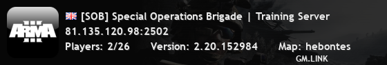[SOB] Special Operations Brigade | Training Server