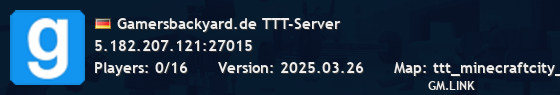 Gamersbackyard.de TTT-Server