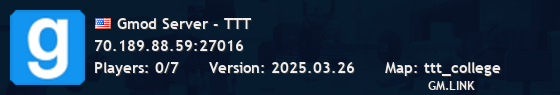 Gmod Server - TTT