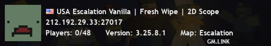 USA Escalation Vanilla | Fresh Wipe | 2D Scope