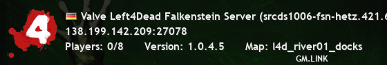 Valve Left4Dead Falkenstein Server (srcds1006-fsn-hetz.421.64)
