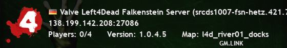 Valve Left4Dead Falkenstein Server (srcds1007-fsn-hetz.421.72)