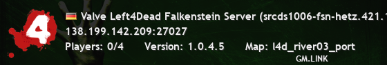Valve Left4Dead Falkenstein Server (srcds1006-fsn-hetz.421.13)
