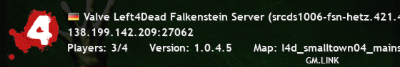 Valve Left4Dead Falkenstein Server (srcds1006-fsn-hetz.421.48)